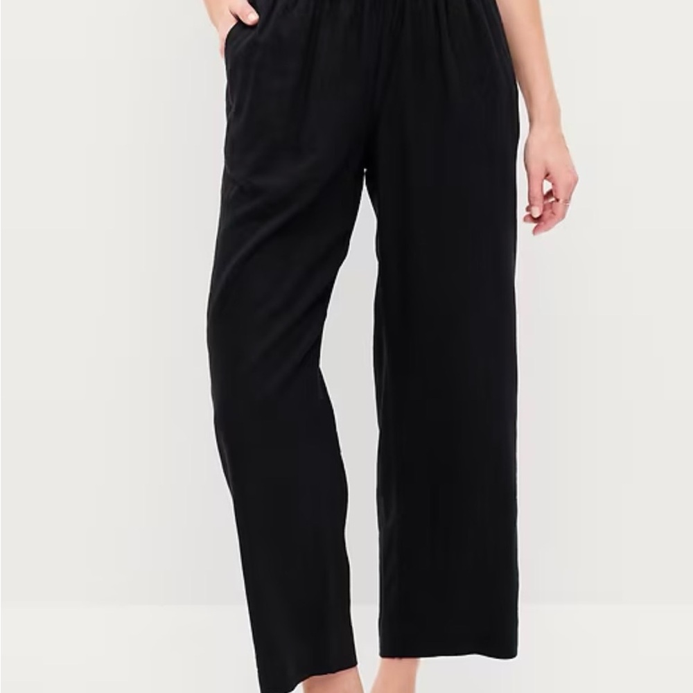 Old Navy Women’s Brown Linen Ankle Pants